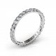 Unfathomable | Curved Eternity Ring |18k White Gold