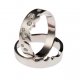 Love Times Love 1/2 set | Men's Wedding Ring | 18k White Gold