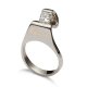 Hold Hands Ring |Engagement Ring with Princes Diamond | Platinum