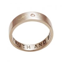 Love Peace Truth and Beauty, Personalised Rings