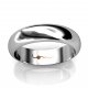 Song [5] Men's Wedding Ring | 18K White Gold