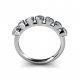 7 of HEARTS | Eternity Ring |18k White Gold