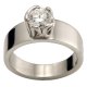 Hold Hands Ring |Engagement Ring with Princes Diamond | Platinum