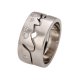 Love Times Love 1/2 set | Wedding Rings | 9k White Gold