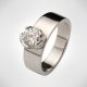 Hold Hands Ring |Engagement Ring with Princes Diamond | Platinum