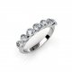 7 of HEARTS | Eternity Ring |18k White Gold