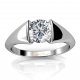 Hold Hands Ring |Engagement Ring with Princes Diamond | Platinum