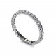 Unfathomable | Curved Eternity Ring |18k White Gold