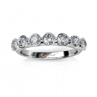 7 of HEARTS | Eternity Ring |18k White Gold