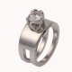 Hold Hands Ring |Engagement Ring with Princes Diamond | Platinum