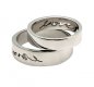 Classic Love [5] Matching Commitment Ring | 18k White Gold