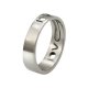 See You | Men's Wedding Ring | 18k White Gold