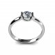 Eloise | Solitaire Engagement Band | Platinum