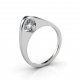 Plectrum | Engagment Ring | 18k White Gold