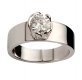 Hold Hands Ring |Engagement Ring with Princes Diamond | Platinum