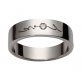 Classic Love [5] Wedding Rings | 9k White Gold