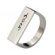 Thriller | Women's Wedding Ring | 18k White Gold