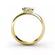 Into My Arms | Round Diamond Ring | 18K Yellow Gold