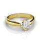 Into My Arms | Round Diamond Ring | 18K Yellow Gold