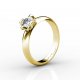 Into My Arms | Round Diamond Ring | 18K Yellow Gold