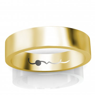 LOL [5] Men's Wedding Ring | Platinum