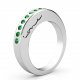 Evolve Love Ring - 2.4 Round 18k WG .40ct Emeralds