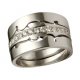 Love Times Three | Wedding Rings | 18k White Gold