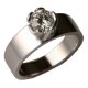 Hold Hands Ring |Engagement Ring with Princes Diamond | Platinum